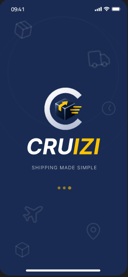 Cruizi dark logo splash screen